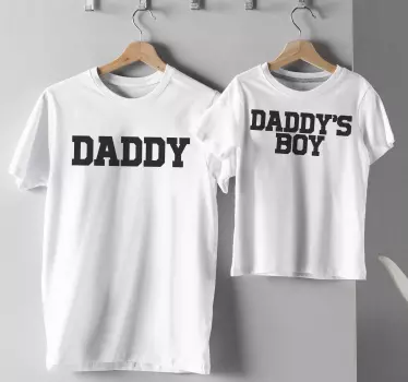 Pai e filho do papai pai e filho combinando camisas - TenStickers