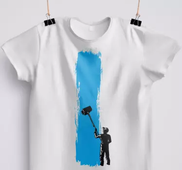 Pintura em processo de t-shirt "estilo contemporâneo" - TenStickers
