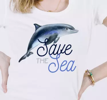 Salvar o mar t-shirt - TenStickers
