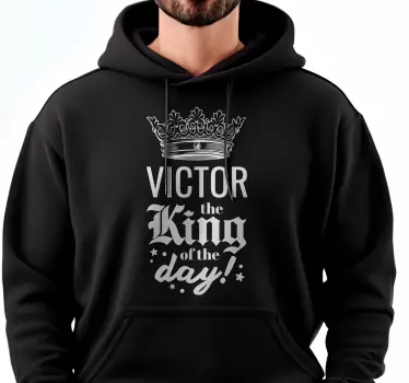 sweat-shirt para personalizar rei do Dia - TenStickers