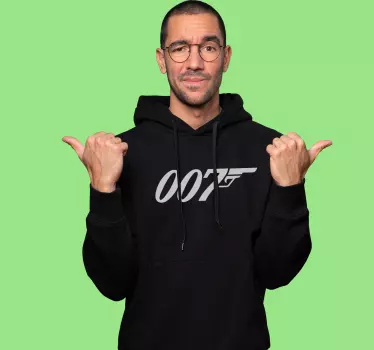 Sweatshirt 007 com pistol - TenStickers