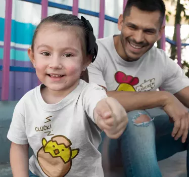 T-shir para pais e filhos Pintinho e Galinha - TenStickers