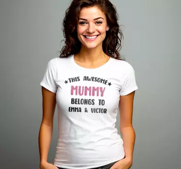 T-shirt a minha mamã incrível - TenStickers