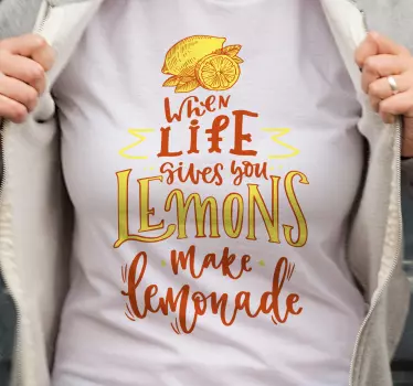 T-shirt a vida faz limões - TenStickers