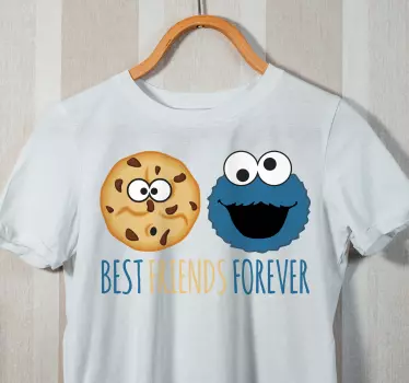 T-shirt amigos do biscoito e do monstro - TenStickers