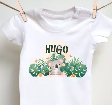 T-shirt bebé adorável koala abraçando - TenStickers