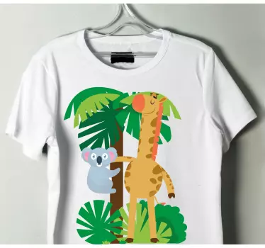 T-shirt bebé amigos fofos da selva - TenStickers
