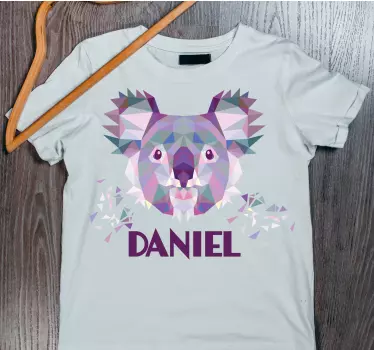 T-shirt bebé arte de rosto de koala - TenStickers