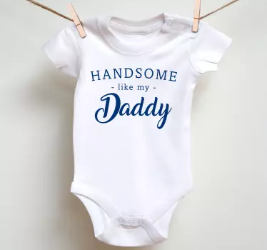 T-shirt bebé bonito como o papá - TenStickers