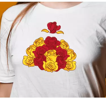 T-shirt bebé bouquet de rosas coloridas - TenStickers