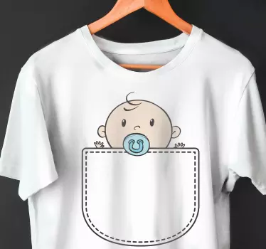 T-shirt bebé com bolso fofo - TenStickers