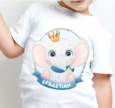 T-shirt bebé com design de elefante fofo - TenStickers