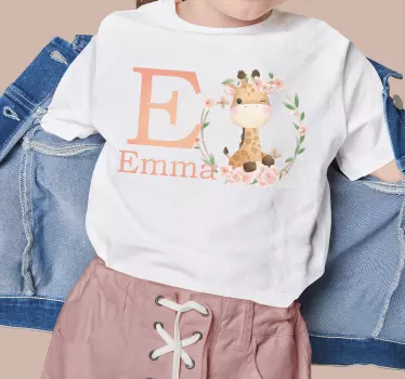 T-shirt bebé com design de girafa fofa - TenStickers