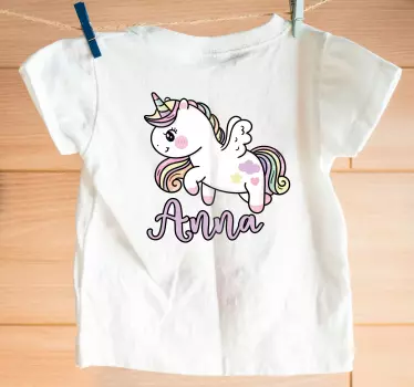T-shirt bebé com design de unicórnio fofo - TenStickers