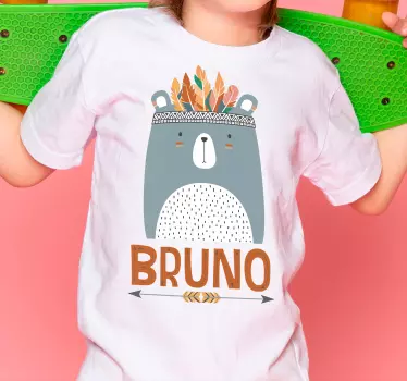 T-shirt bebé com gráfico de urso fofo - TenStickers