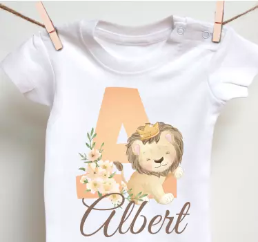 T-shirt bebé conjunto fofo de leão - TenStickers