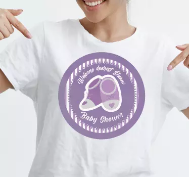 T-shirt bebé convite de boas-vindas - TenStickers