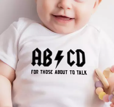 T-shirt bebé encanto do abc para crianças - TenStickers