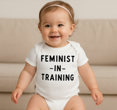 T-shirt bebé feminista em formação - TenStickers