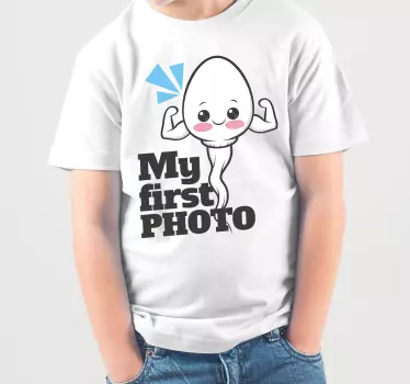 T-shirt bebé minha primeira foto - TenStickers