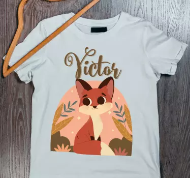 T-shirt bebé personagem de raposa fofa - TenStickers