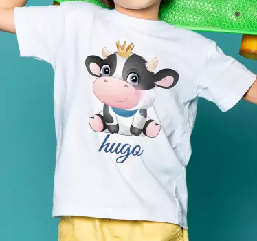 T-shirt bebé personagem de vaca fofo - TenStickers