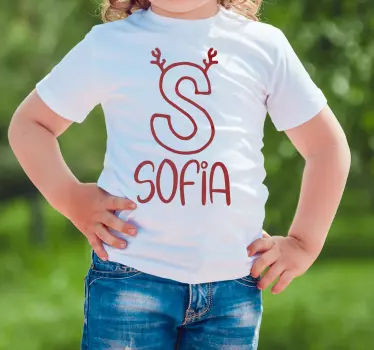 T-shirt bebé sofia com chifres - TenStickers