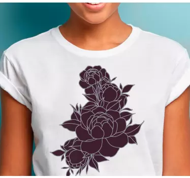 T-shirt bebé tema floral inspirado - TenStickers