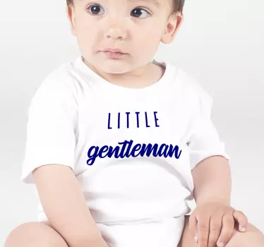 T-shirt bebé traje de pequeno senhor - TenStickers