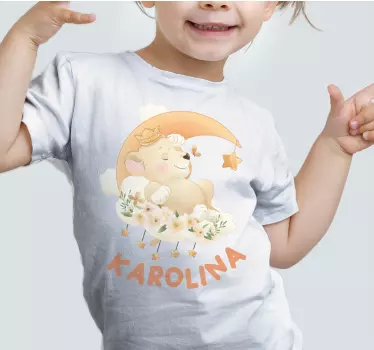 T-shirt bebé urso doce e sonolento - TenStickers