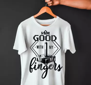 T-shirt boa com meus dedos - TenStickers