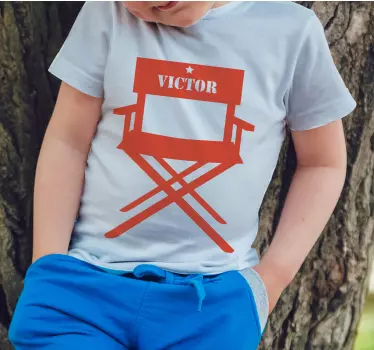 T-shirt crianças cadeira de diretor infantil - TenStickers