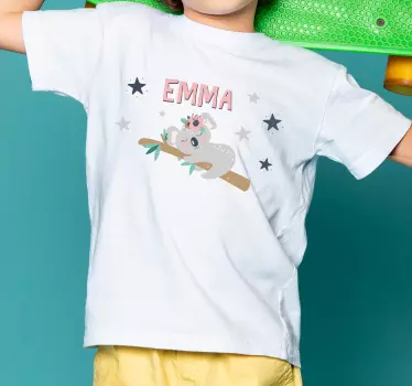 T-shirt crianças com design de animais fofos - TenStickers
