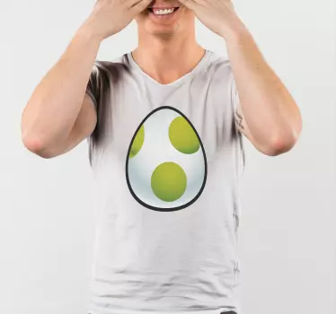 T-shirt crianças estampa de ovo colorido - TenStickers
