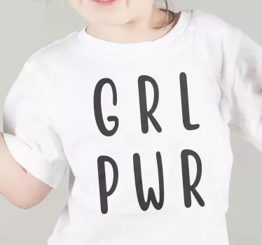T-shirt crianças mensagem de empoderamento infantil - TenStickers