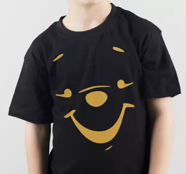 T-shirt crianças rosto feliz e sorridente - TenStickers