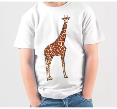 T-shirt crianças vestuário divertido de girafa - TenStickers