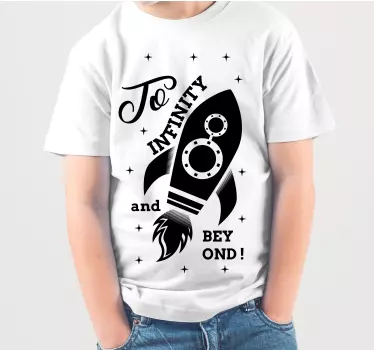 T-shirt crianças viagem de aventura espacial - TenStickers