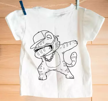 T-shirt crianças vibe de gato descolado - TenStickers