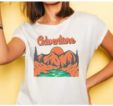 T-shirt da cena da aventura na natureza - TenStickers