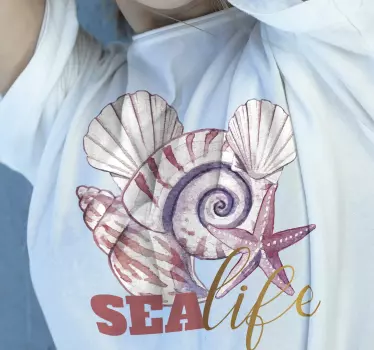 t-shirt da vida marinha - TenStickers