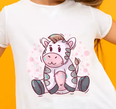 T-shirt de bebê com desenho de zebra - TenStickers