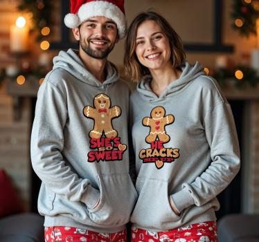 T-shirt de casais doce e me faz rir - TenStickers