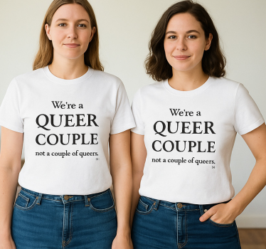 T-shirt de casais lgbt queer - TenStickers