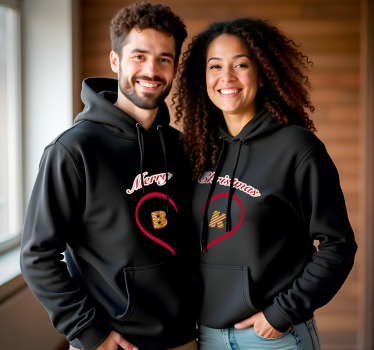 T-shirt de casais moletons de natal personalizados - TenStickers