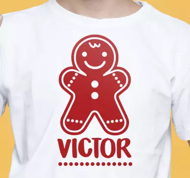 T-shirt de natal personalizada com biscoitos de natal - TenStickers