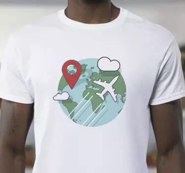 T-shirt de viagem pelo mundo - TenStickers