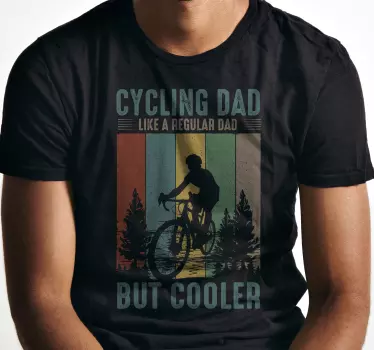 t-shirt dia dos pais ciclismo pai - TenStickers