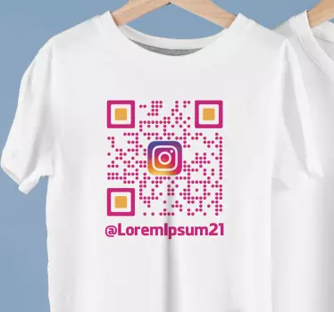 T-shirt diversão com qr code - TenStickers