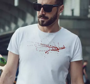 t-shirt do dia das bruxas manchada de sangue - TenStickers